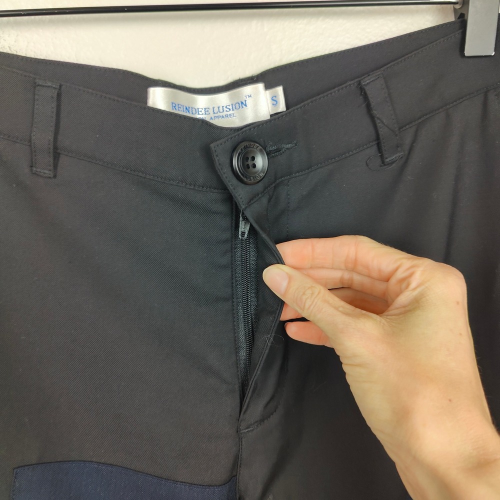 Reindee Lusion Patchwork Pants Men Small Black Bl… - image 6